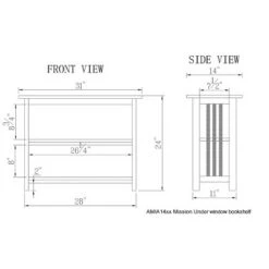 Alaterre Furniture 24" Mission Bookshelf - Alaterre Cherry -Bookshelves Sales Shop unnamed file 1018