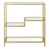 Henn& Hart 36" Tall Gold Bookcase - Henn&Hart -Bookshelves Sales Shop unnamed file 1023
