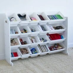 Cambridge Extra Large Toy Storage Organizer with 20 Storage Bins White - Humble Crew -Bookshelves Sales Shop unnamed file 106