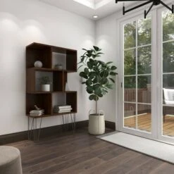 61" Metal and Wood 3 Shelf Books Shelf Brown - Olivia & May -Bookshelves Sales Shop unnamed file 1061