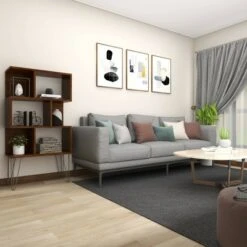 61" Metal and Wood 3 Shelf Books Shelf Brown - Olivia & May -Bookshelves Sales Shop unnamed file 1062