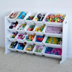 Cambridge Extra Large Toy Storage Organizer with 20 Storage Bins White - Humble Crew -Bookshelves Sales Shop unnamed file 107