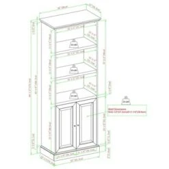 Alastair Transitional Classic Storage Hutch - Saracina Home Dark Walnut -Bookshelves Sales Shop unnamed file 1123