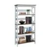 60" Omega 5 Tier Bookcase Driftwood Shelves/White - Breighton Home -Bookshelves Sales Shop unnamed file 1126