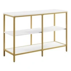 Modern Life Double 3 Shelves Bookcase Credenza - OSP Home Furnishings Black -Bookshelves Sales Shop unnamed file 1148