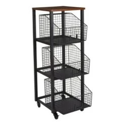 3 Drawer Hanover Storage Console Black - OSP Home Furnishings