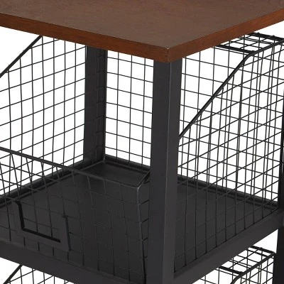 3 Drawer Hanover Storage Console Black - OSP Home Furnishings 7 3 Drawer Hanover Storage Console Black - OSP Home Furnishings - Image 5