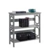 32.5" Omega 3 Tier Bookcase Gray - Breighton Home -Bookshelves Sales Shop unnamed file 1161