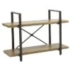 Danya B. 35.5" x 25" Two Level Rustic Shelving Unit Brown - Danya B -Bookshelves Sales Shop unnamed file 1174