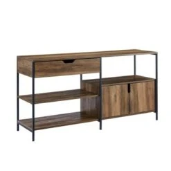 30" Covington Storage Blend Console - Saracina Home Rustic Oak -Bookshelves Sales Shop unnamed file 1190