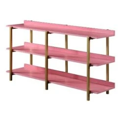 31.88" Prista 3 Tier Display Shelf - miBasics Antique Gray/gold 15 31.88" Prista 3 Tier Display Shelf - miBasics Antique Gray/gold -Bookshelves Sales Shop unnamed file 1197