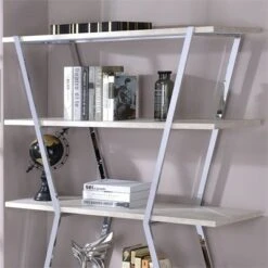 Ketano Metal 4-Shelf Bookcase in Chrome - Furniture of America 11 Ketano Metal 4-Shelf Bookcase in Chrome - Furniture of America -Bookshelves Sales Shop unnamed file 1215