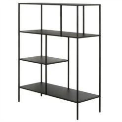 Henn& Hart 48" Tall Black Bronze Bookcase - Henn&Hart 11 Henn& Hart 48" Tall Black Bronze Bookcase - Henn&Hart -Bookshelves Sales Shop unnamed file 1285