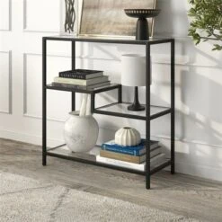 Henn& Hart 36" Tall Black Bronze Bookcase - Henn&Hart -Bookshelves Sales Shop unnamed file 1304