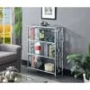 42.75" Town Square Chrome 4 Tier Bookcase Chrome - Breighton Home 2 42.75" Town Square Chrome 4 Tier Bookcase Chrome - Breighton Home -Bookshelves Sales Shop unnamed file 1317