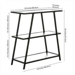 Henn& Hart 36 in. Tall Black Bronze Bookcase - Henn&Hart -Bookshelves Sales Shop unnamed file 1341