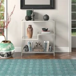 Henn& Hart 36" Tall Satin Nickel Bookcase - Henn&Hart 18 Henn& Hart 36" Tall Satin Nickel Bookcase - Henn&Hart -Bookshelves Sales Shop unnamed file 1351