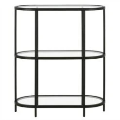 Henn& Hart Black Bronze Bookcase - Henn&Hart