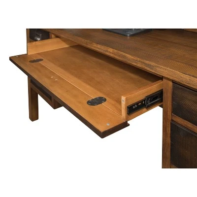 30" Heritage Credenza with Shelves Brown - Martin Furniture 3 30" Heritage Credenza with Shelves Brown - Martin Furniture