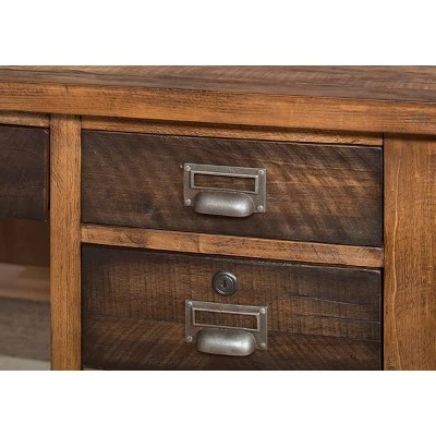 30" Heritage Credenza with Shelves Brown - Martin Furniture 5 30" Heritage Credenza with Shelves Brown - Martin Furniture - Image 3