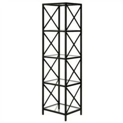 Henn& Hart 18" Wide Black Bronze Bookcase - Henn&Hart -Bookshelves Sales Shop unnamed file 1374