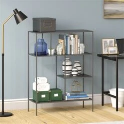 Henn& Hart 48" Tall Gunmetal Gray Bookcase - Henn&Hart 17 Henn& Hart 48" Tall Gunmetal Gray Bookcase - Henn&Hart -Bookshelves Sales Shop unnamed file 1388