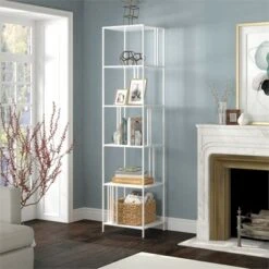 Henn& Hart 18" Wide White Bookcase - Henn&Hart -Bookshelves Sales Shop unnamed file 1407