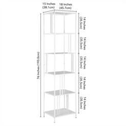Henn& Hart 18" Wide White Bookcase - Henn&Hart -Bookshelves Sales Shop unnamed file 1408
