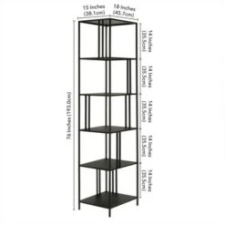 Henn& Hart 18" Wide Black Bronze Bookcase - Henn&Hart -Bookshelves Sales Shop unnamed file 1414