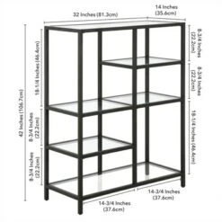 Henn& Hart Black Bronze Bookcase - Henn&Hart -Bookshelves Sales Shop unnamed file 1424