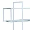 63" Bookcase with 5 Tempered Glass Shelves and Electroplated Frame Chrome - Benzara -Bookshelves Sales Shop unnamed file 1426