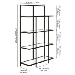 Henn& Hart Black Bronze Bookcase - Henn&Hart -Bookshelves Sales Shop unnamed file 1438