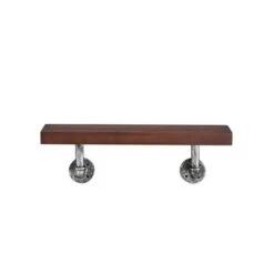 23.5" x 7.3" Industrial Pipe Wall Shelf - Danya B. Dark Brown/silver 13 23.5" x 7.3" Industrial Pipe Wall Shelf - Danya B. Dark Brown/silver -Bookshelves Sales Shop unnamed file 1469