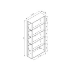 Rubus Wood 5-Shelf 71-Inch Etagere Bookcase in Walnut - Furniture of America 11 Rubus Wood 5-Shelf 71-Inch Etagere Bookcase in Walnut - Furniture of America -Bookshelves Sales Shop unnamed file 1491