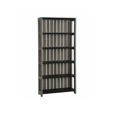 Iman 5-Shelf Wood Bookcase in Dark Gray and Black - Furniture of America 8 Iman 5-Shelf Wood Bookcase in Dark Gray and Black - Furniture of America - Image 6