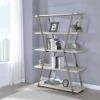 Ketano Metal 4-Shelf Bookcase in Champagne and White - Furniture of America -Bookshelves Sales Shop unnamed file 1538