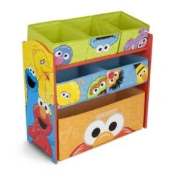 Disney Sesame Street Design and Store 6 Bin Toy Organizer - Delta Children -Bookshelves Sales Shop unnamed file 158