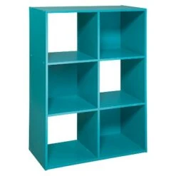 11" 6 Cube Organizer Shelf - Room Essentials™ Turquoise -Bookshelves Sales Shop unnamed file 1593