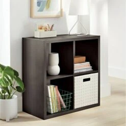 4 Cube Organizer - Brightroom™ Black Oak