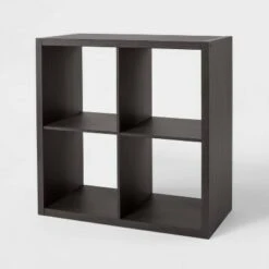 4 Cube Organizer - Brightroom™ Black Oak -Bookshelves Sales Shop unnamed file 1621