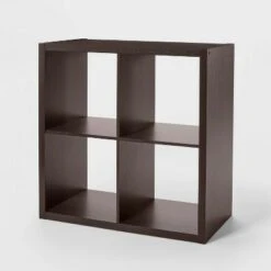 4 Cube Organizer - Brightroom™ Black Oak -Bookshelves Sales Shop unnamed file 1622
