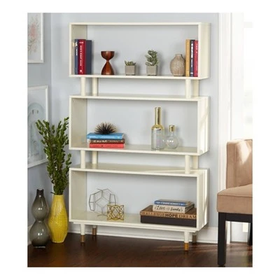 59.5" Margo Bookshelf - Buylateral Gray 4 59.5" Margo Bookshelf - Buylateral Gray - Image 2