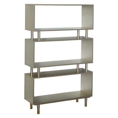 59.5" Margo Bookshelf - Buylateral Gray 7 59.5" Margo Bookshelf - Buylateral Gray - Image 5