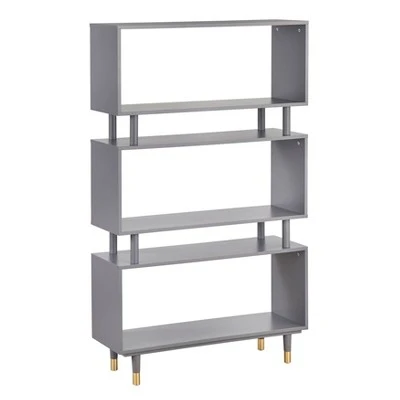 59.5" Margo Bookshelf - Buylateral Gray 10 59.5" Margo Bookshelf - Buylateral Gray - Image 8