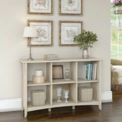 Salinas 6 Cube Organizer - Bush Furniture Antique White -Bookshelves Sales Shop unnamed file 1706