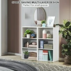 Costway 2 PCS 3 Tier Open Shelf Bookcase Multi-functional Storage Display Cabinet White -Bookshelves Sales Shop unnamed file 172