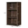 Costway 2 PCS 3 Tier Open Shelf Bookcase Multi-functional Storage Display Cabinet Walnut -Bookshelves Sales Shop unnamed file 175