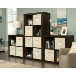 Stow Away 8 Cube Organizer Smoked Oak - Sauder -Bookshelves Sales Shop unnamed file 1769
