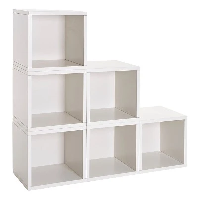 Way Basics Eco Stackable Vinyl Record Storage Cube White 11 Way Basics Eco Stackable Vinyl Record Storage Cube White - Image 9