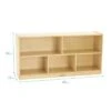 ECR4Kids Birch 5-Section Classroom Storage Cabinet with Casters, Organizer Shelf, Natural -Bookshelves Sales Shop unnamed file 1793